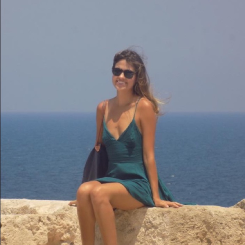 Teal spaghetti strap dress size 4
